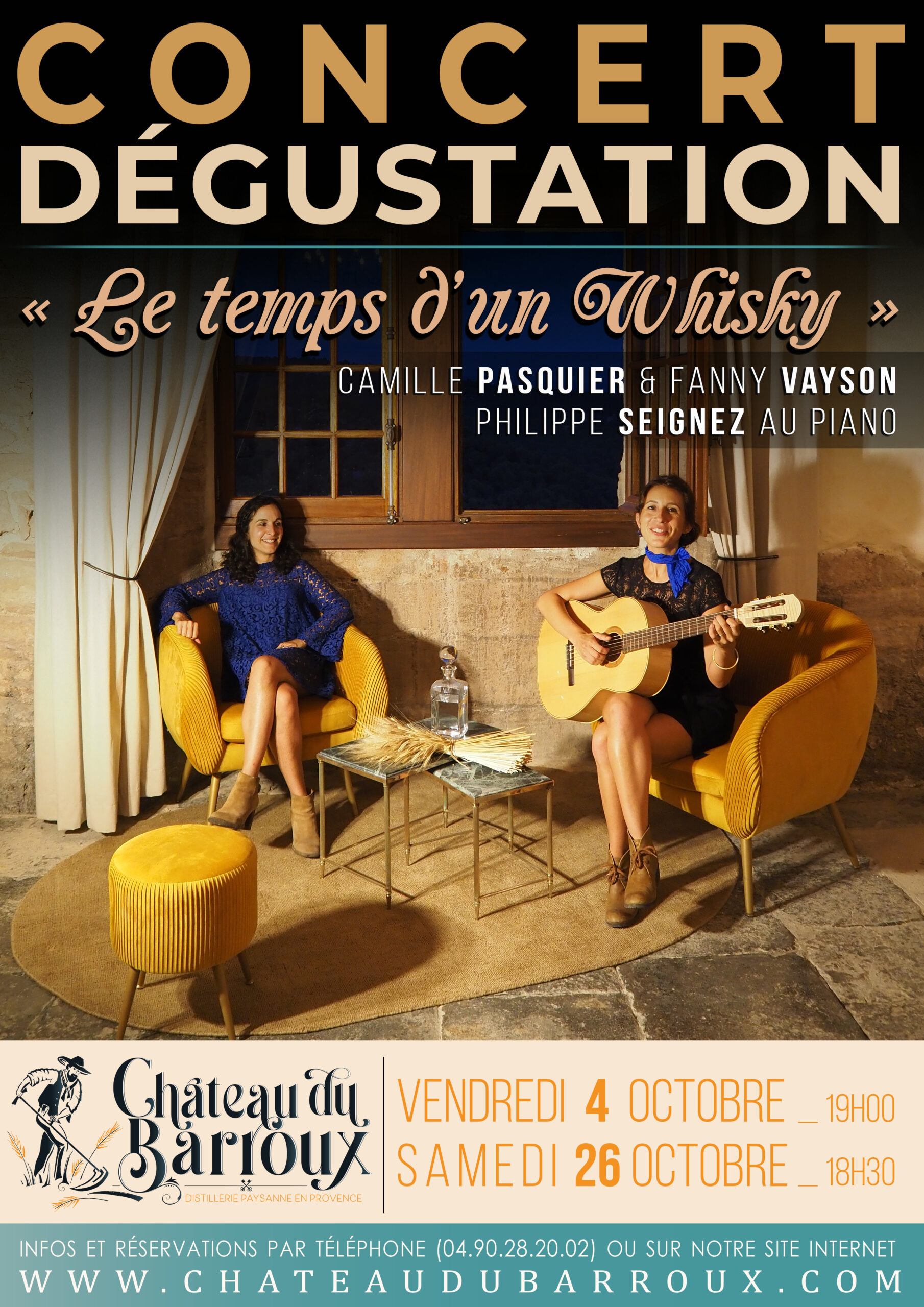 concert dégustation chateau barroux